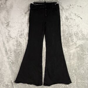 Womens American Eagle Black Next Level Stretch Festival Flare Denim Jeans Size 8